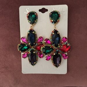 Multicolor Gemstone Earrings